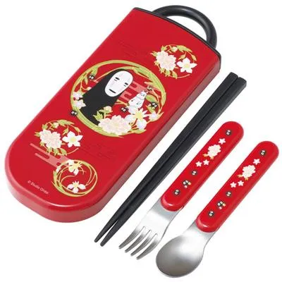 Mörkröd Set ätpinnar Sked Gaffel No Face - Spirited Away