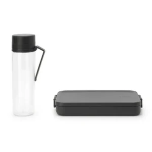 Brabantia Matlåda och vattenflaska i ordna MAKE & TAKE mörkgrå