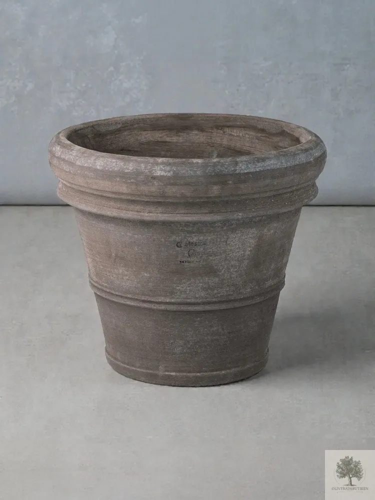 Kruka Terrakotta Grå - Toscana - 50 cm diameter - 41 cm höjd