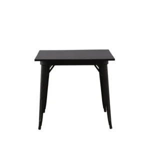 Matbord Venture Home Tempe Kvadratiskt 80x80 cm Kolsvart