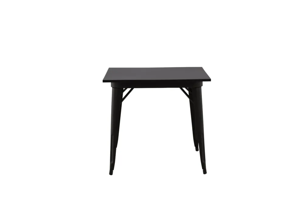 Matbord Venture Home Tempe Kvadratiskt 80x80 cm Kolsvart