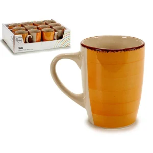 Premium Leak-Proof Frukostkopp Stengods Earthtone Edge