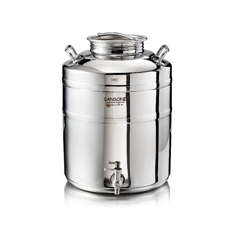 Sansone F020EU-AQ rostfri vattenbehållare 20 liter med tappkran
