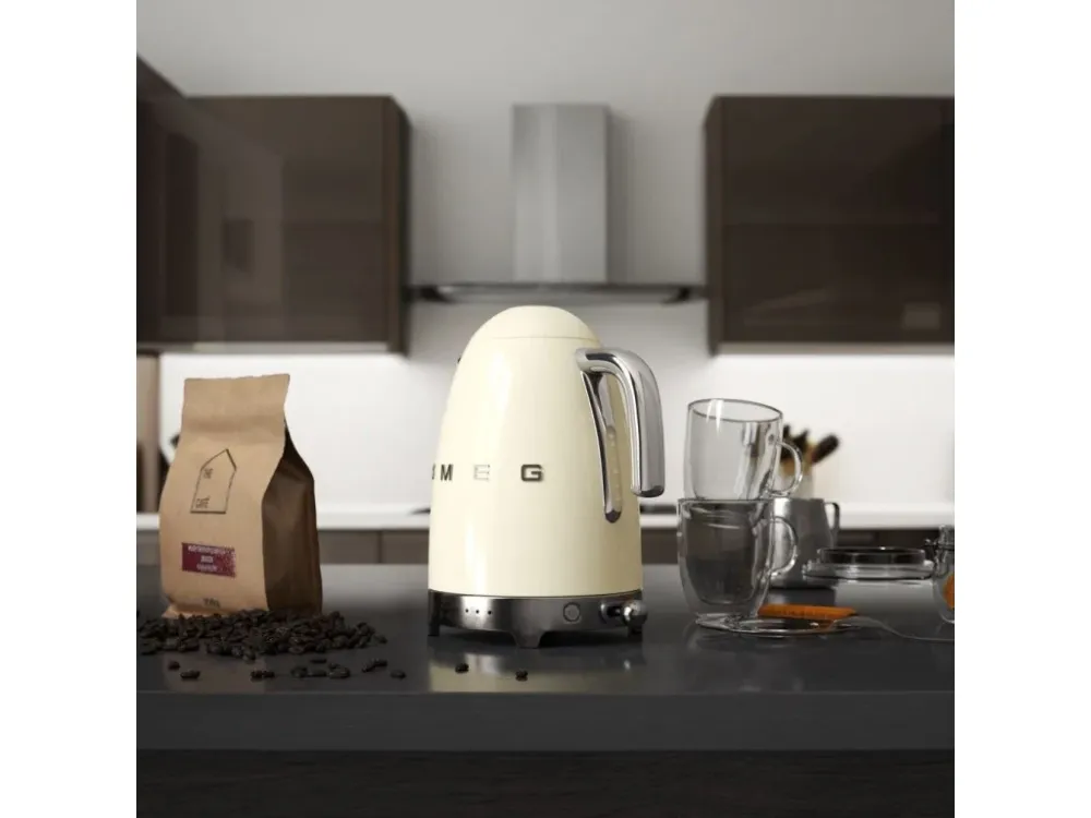 Smeg Vattenkokare med temperaturkontroll KLF04CREU 1,7 l, gräddvit