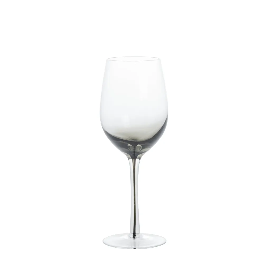 Victorinne vitvinsglas H21,5 Ø8 cm. røykfarget