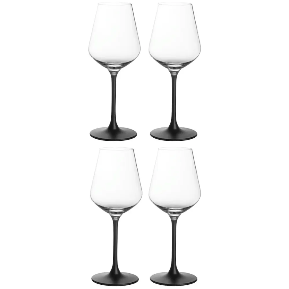 Villeroy & Boch Manufacture Rock Rödvinsglas 47 cl 4 Pack Onyx
