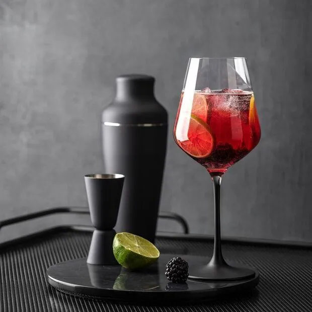 Villeroy & Boch Manufacture Rock Rödvinsglas 47 cl 4 Pack Onyx
