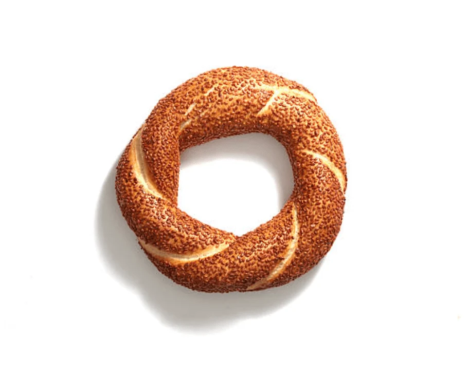 Simit, turkisk bagelpaket med fyra
