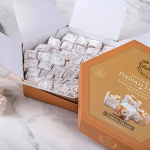 Cafer Erol dubbel rostad hasselnöt glädje i hexagonboxen - 10.58oz
