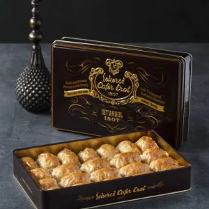 Cafer Erol Turkish Baklava med valnöt, Brown Tin Box - 35.27oz