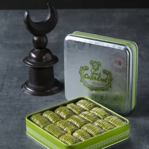 Cafer Erol Wrap Baklava med pistasch, Green Tin Box - 22.92oz