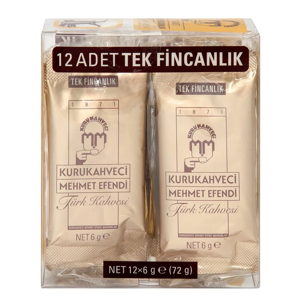 Kurukahveci Mehmet Efendi Turkish Coffee - 12 Packs