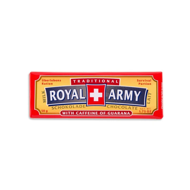 Royal Army - Schweizisk Mjölkchoklad med Cornflakes och Guarana (Naturligt Koffein)