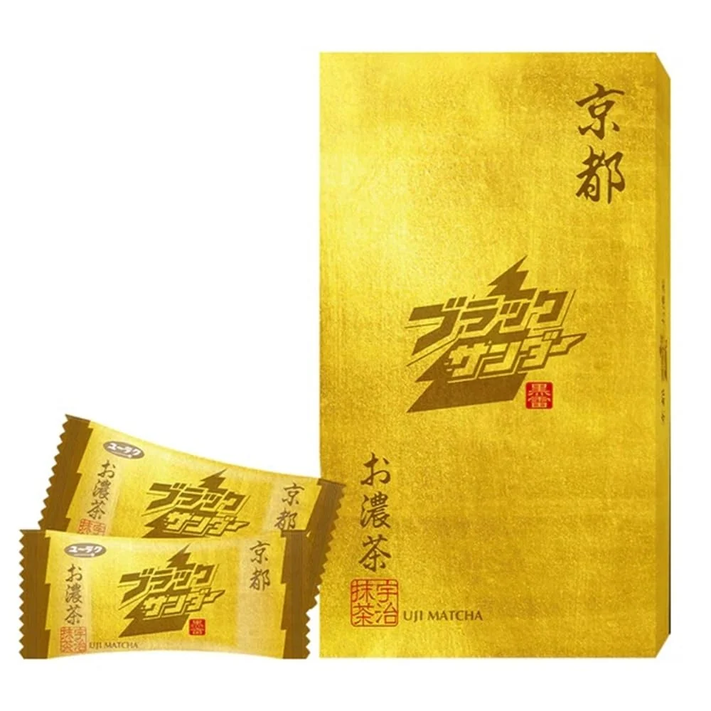 Black Thunder Rich Matcha kakor presentförpackning 8 st Kyoto Limited