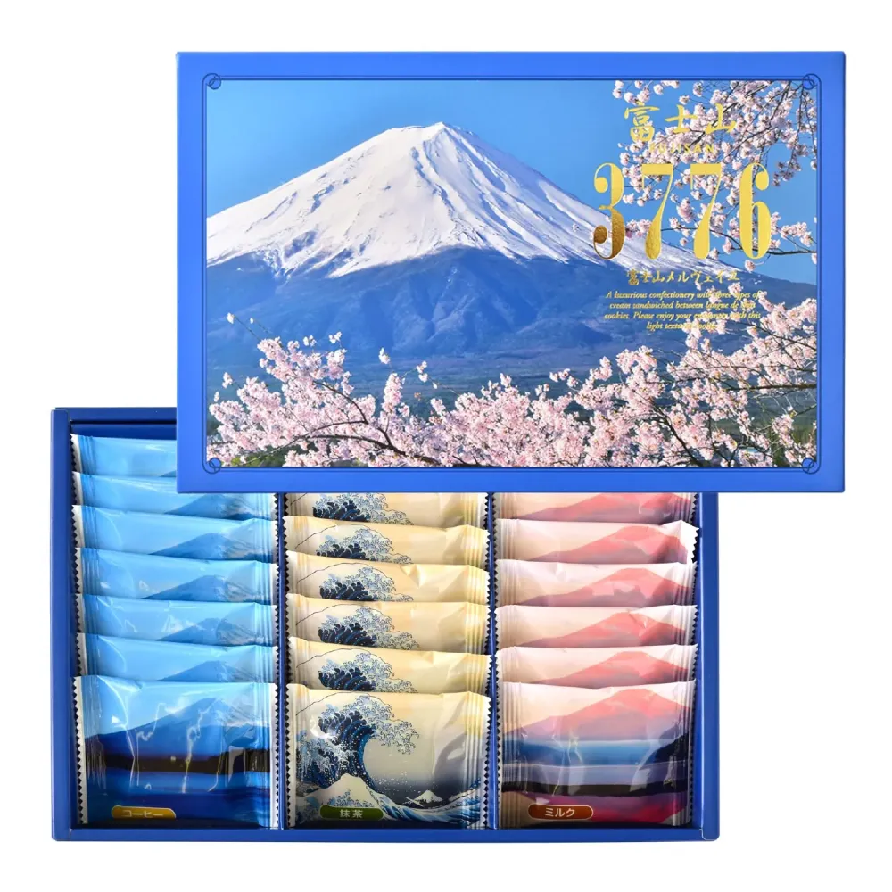 Colomban Fuji Merveille Langue de Chat Kakor 21 Stycken - Kaffe, Mjölk, Matcha