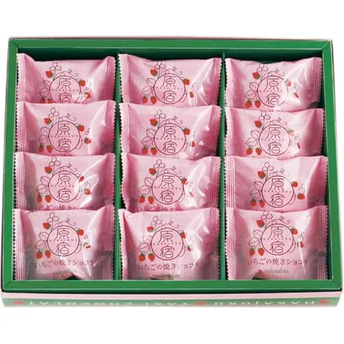 Ginza Colombin Baked Strawberry Choklad 12 Bitar Tochiotome Senga Sengana