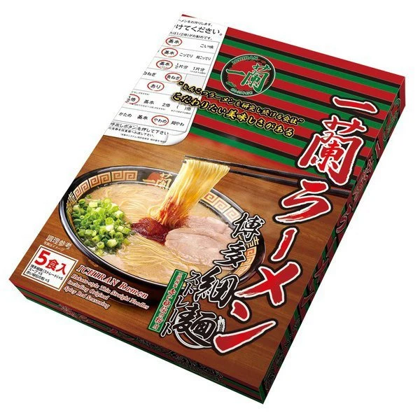 Ichiran Ramen Tonkotsu Instant Nudlar 5 Portioner Hakata Tunn Ramen