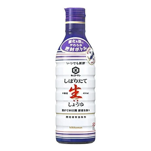 Kikkoman Nama Shoyu Soja 450ml - Rå Soja Sås - 450ml Flaska