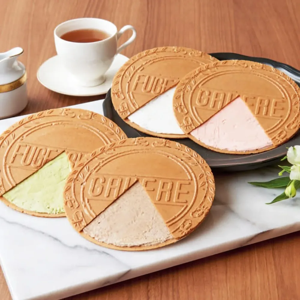 Kobe Fugetsudo Gaufres Gaufre Duo Goutte D20 Vanilj, Jordgubb, Choklad