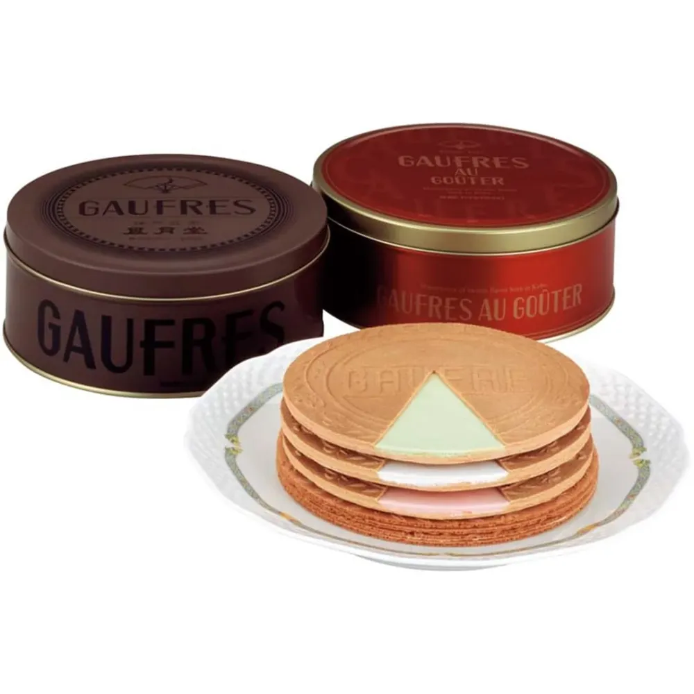 Kobe Fugetsudo Gaufres Gaufre Duo Goutte D20 Vanilj, Jordgubb, Choklad