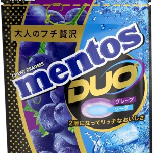 Kracie Foods Mentos DUO Grape och Soda Godis 45g Pack om 10