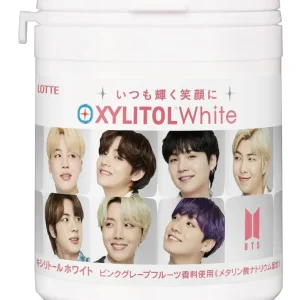 LOTTE XYLITOL BTS WHITE (Rosa Grapefrukt) Familjeflaska 143g