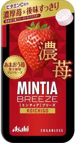 Mintia Breeze pastiller sockerfria med vitamin C Rich Strawberry 30 pastiller