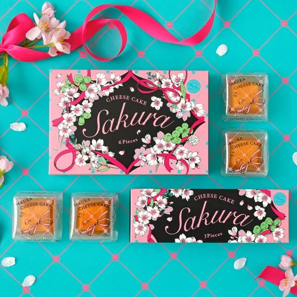 Shiseido Parlor Sakura Cheesecake 6 Stk - Hokkaido Vetemjöl, Kirschtomte