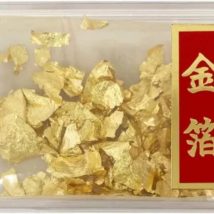Tajima Kanazawa bladguld, ätbart, stora flingor, liten ask 0.02g