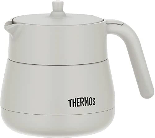 Thermos Vakuum Isolerad Teapot Med Sil 450ml Ljusgrå