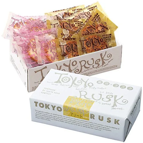 Tokyo Rusk Japanska Sweets 16 Bitars 2 Smaker