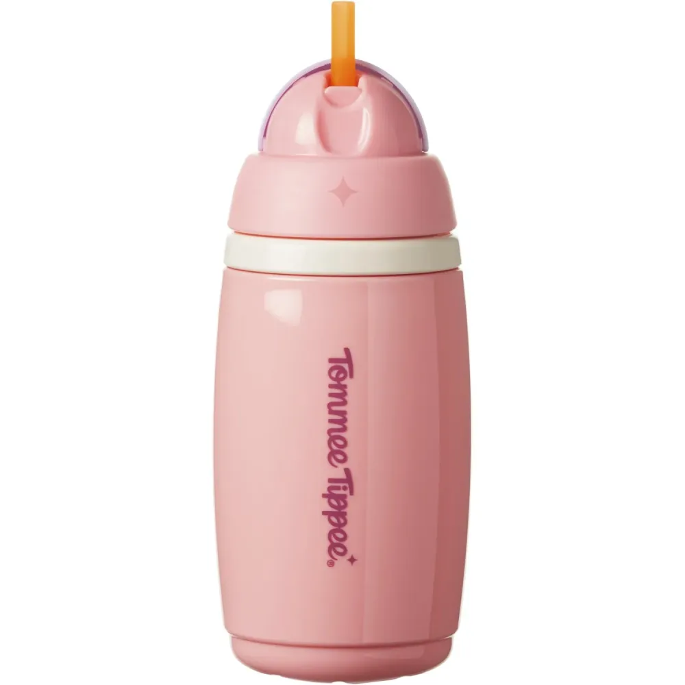 Tommee Tippee Insulated Strån 12M+ 266 Ml - Girl