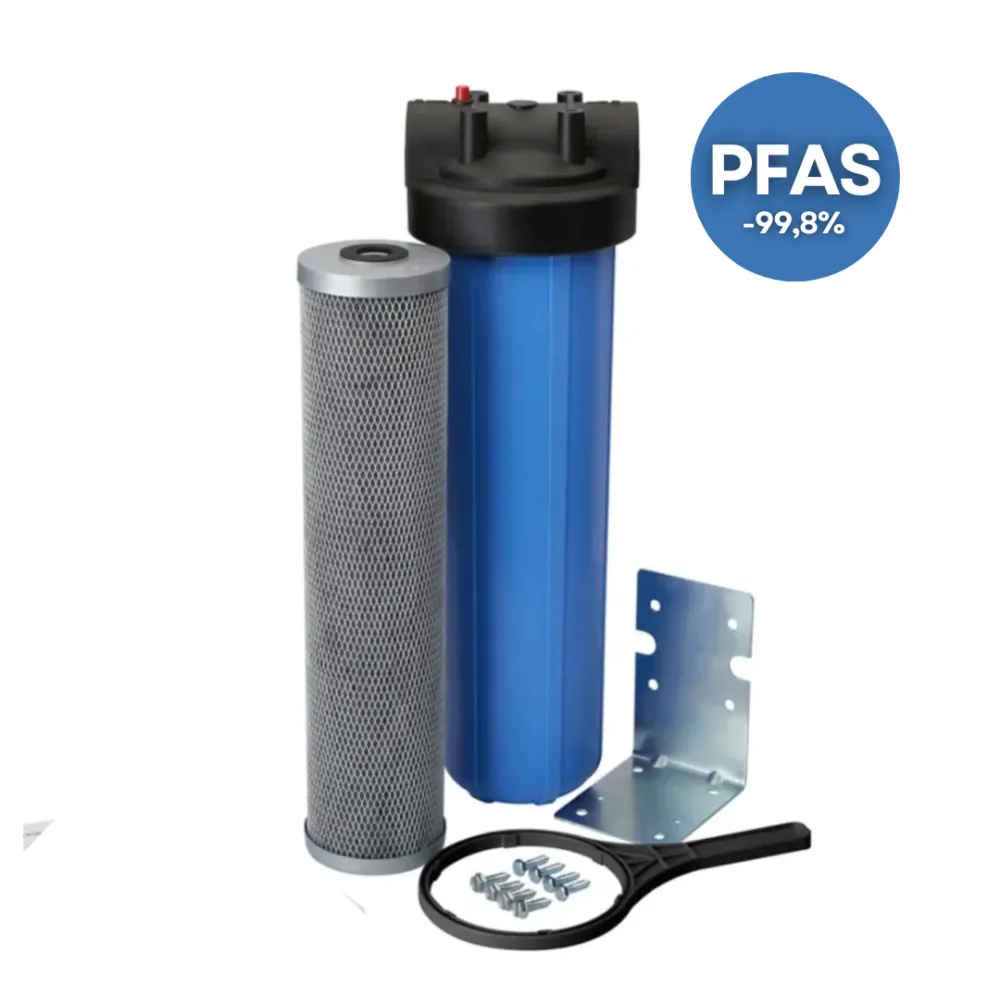 PFAS-filter för hela huset – reducerar upp till 99,82 % - FloPlus Protect 20BB Pentair
