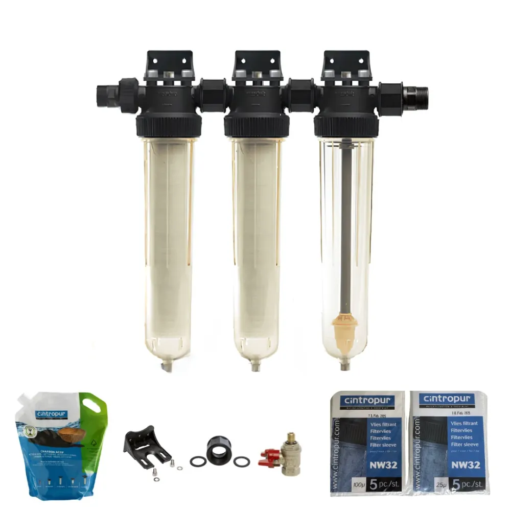 Vattenfilter NW32 Trio Partikel + Grafit - Cintropur
