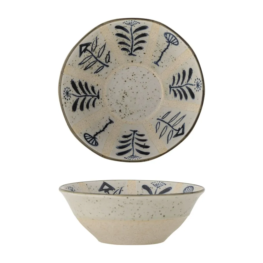 Bloomingville Leonie Skål Indigo Stengods 15 cm