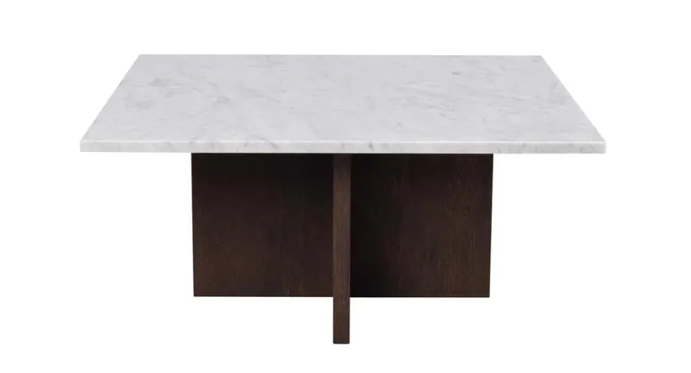 BROOKSVILLE SOFFBORD BRUN/VIT MARMOR