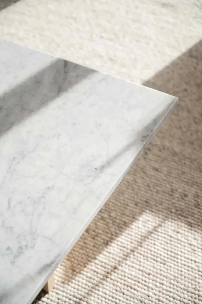 BROOKSVILLE SOFFBORD BRUN/VIT MARMOR