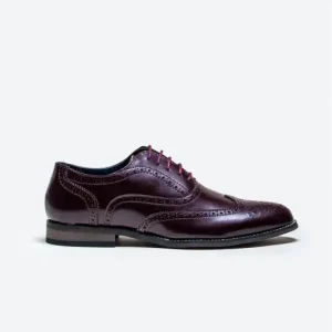 Cavani Clark Skor Wine – Wingtip Brogue 41