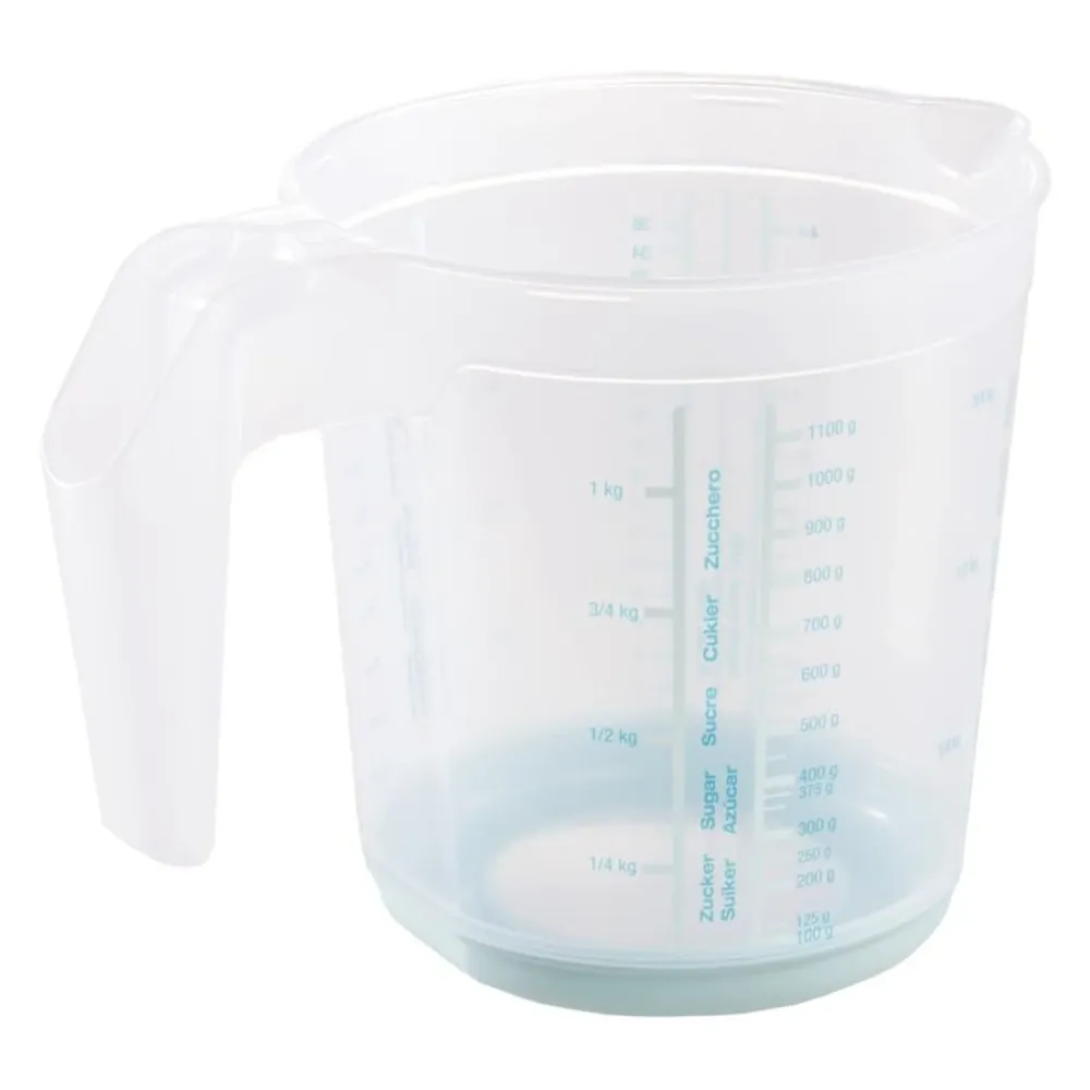 Keeeper mätkanna, halkfri, med handtag, 1l, aquamarine, Masimmo