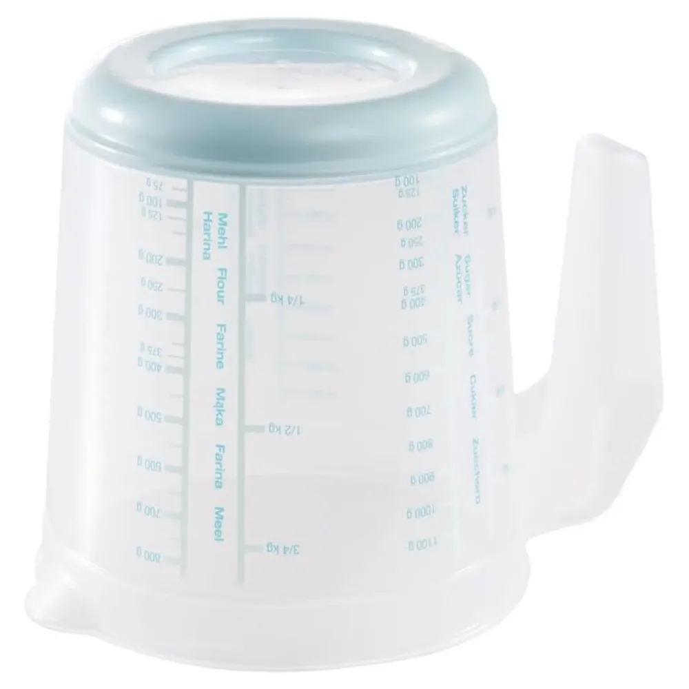 Keeeper mätkanna, halkfri, med handtag, 1l, aquamarine, Masimmo