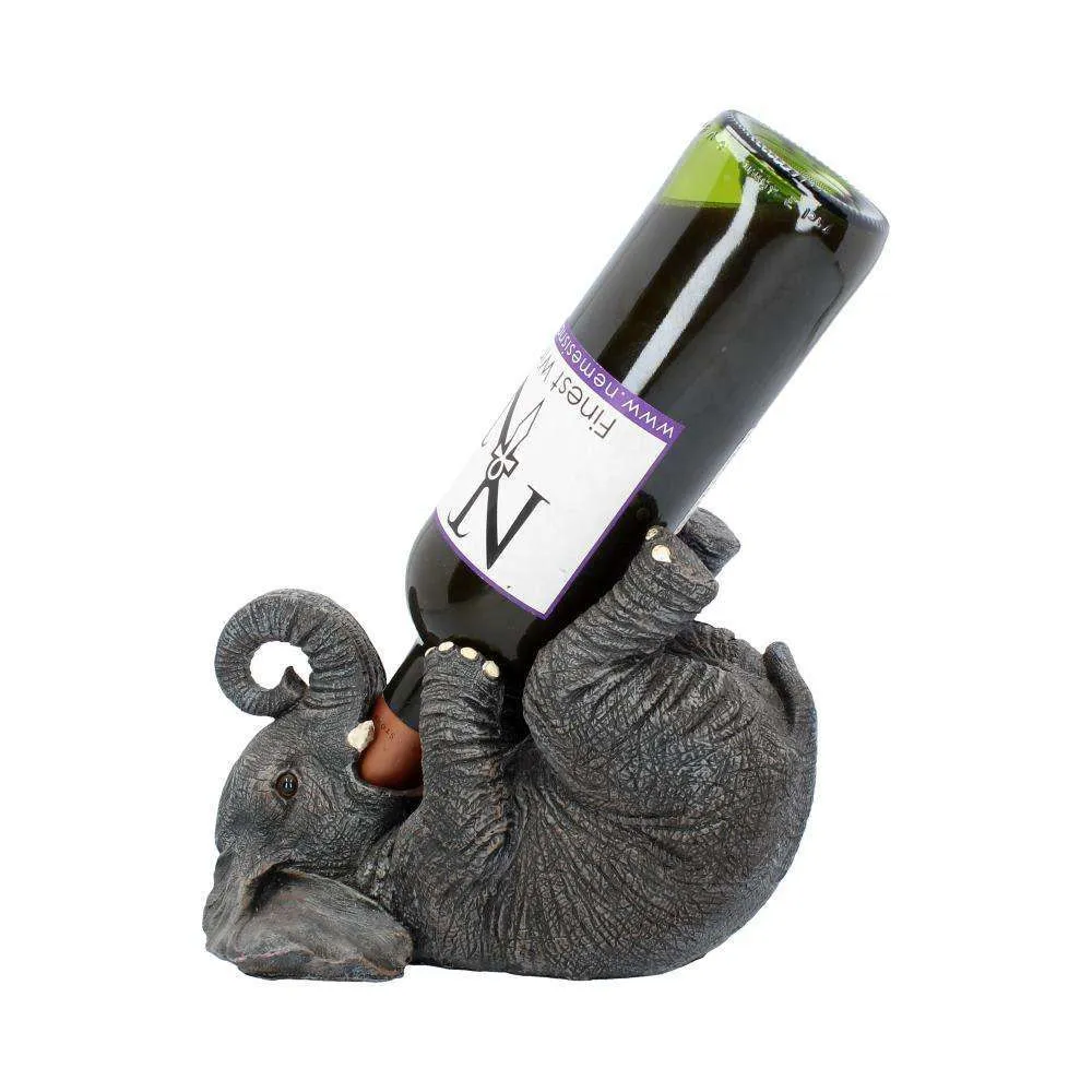 Premium Stainless Steel Guzzlers Grå Elefant Vinflaskhållare
