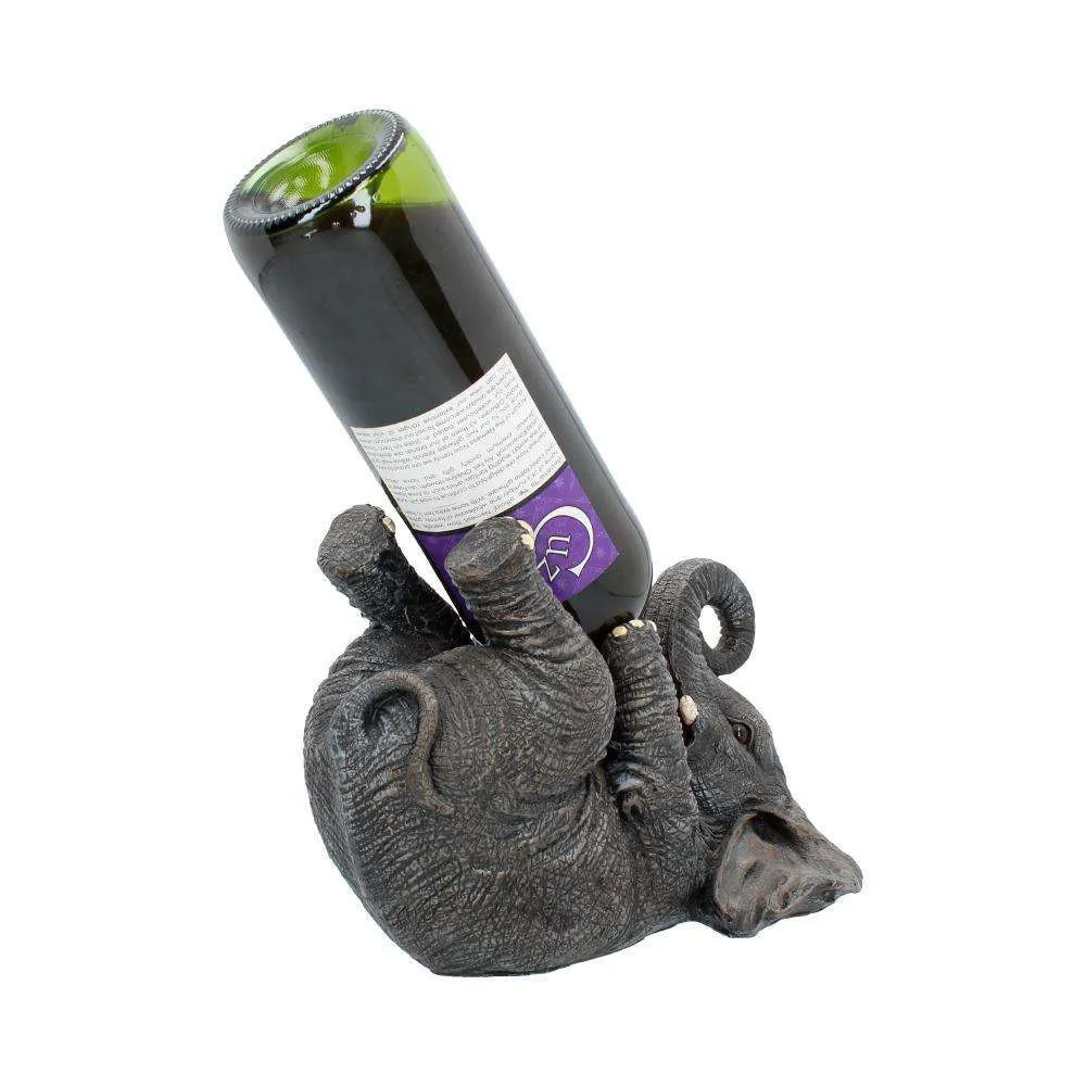 Premium Stainless Steel Guzzlers Grå Elefant Vinflaskhållare