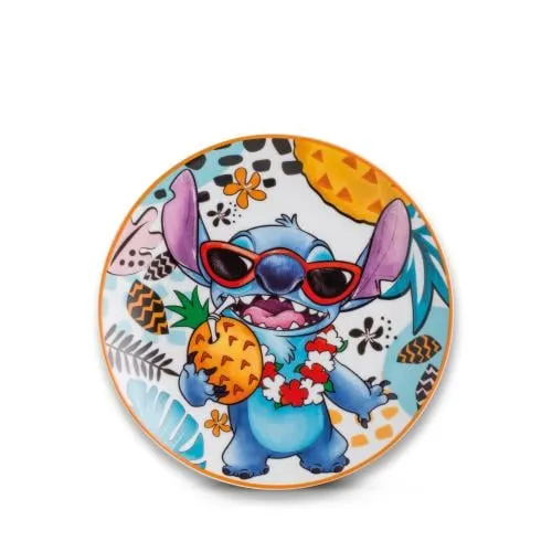 STITCH - Ordna av 2 D19cm Tallrikar - Vit | Lead-Free Crystal |