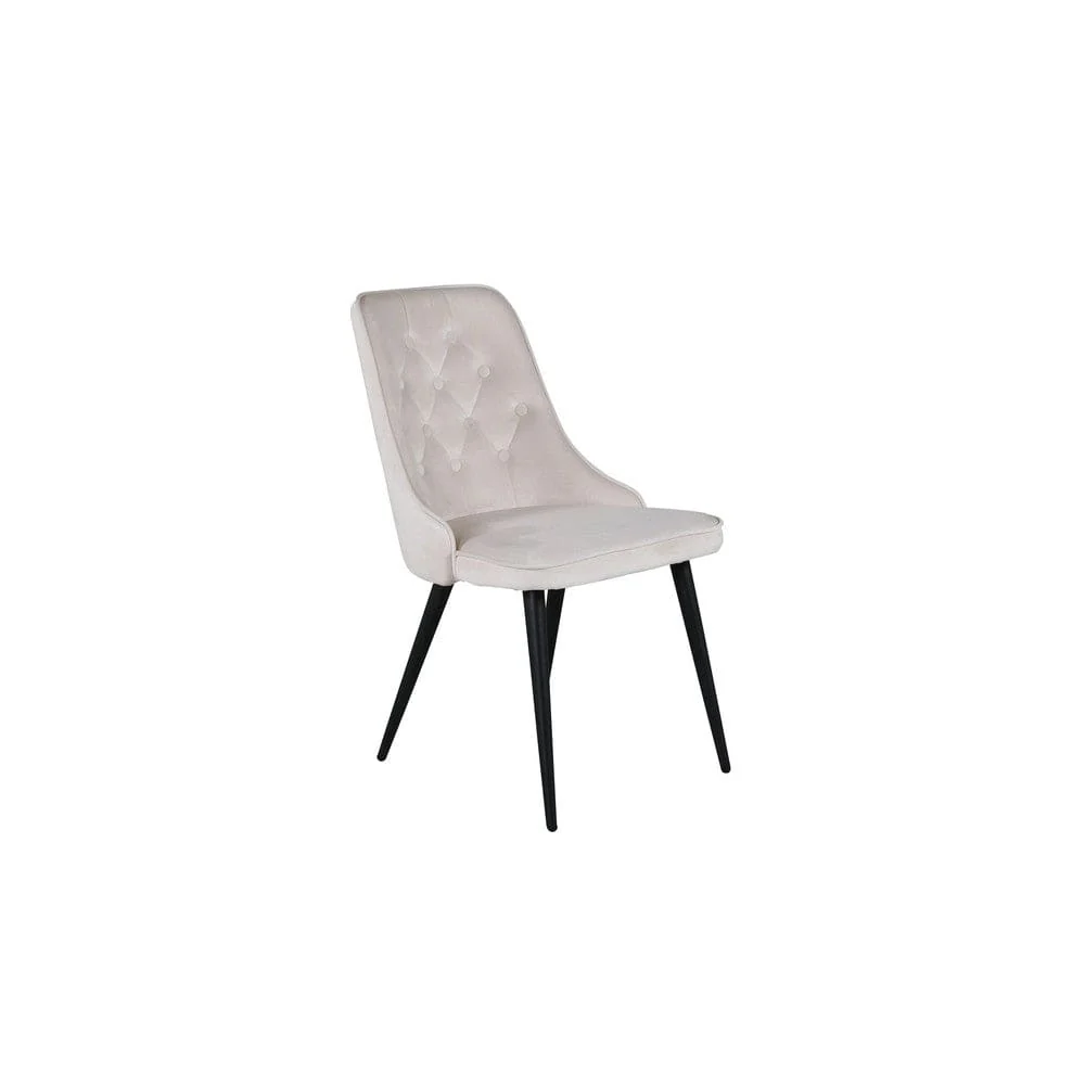 Venture Home Matstol Velvet Lyx Sammet duo-pack Beige