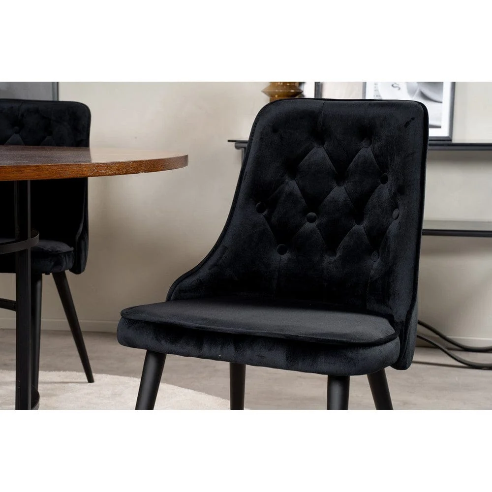 Venture Home Matstol Velvet Lyx Sammet duo-pack Beige