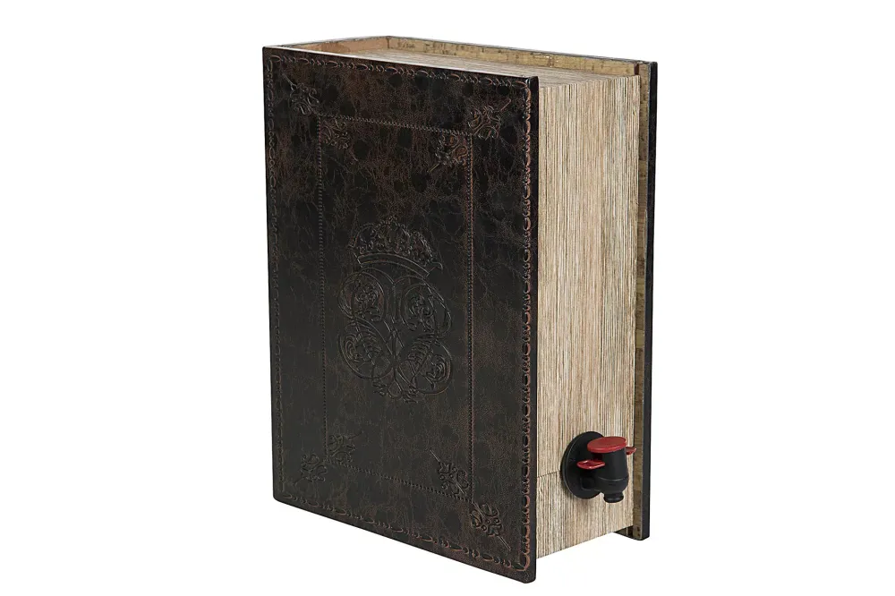 Vinställ Boklåda Vinbox Läder 30x23x11,5cm HH