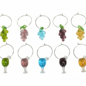 Vinställ Vinglas Koppmarkör Druvmix Glas 2-3cm tio-pack