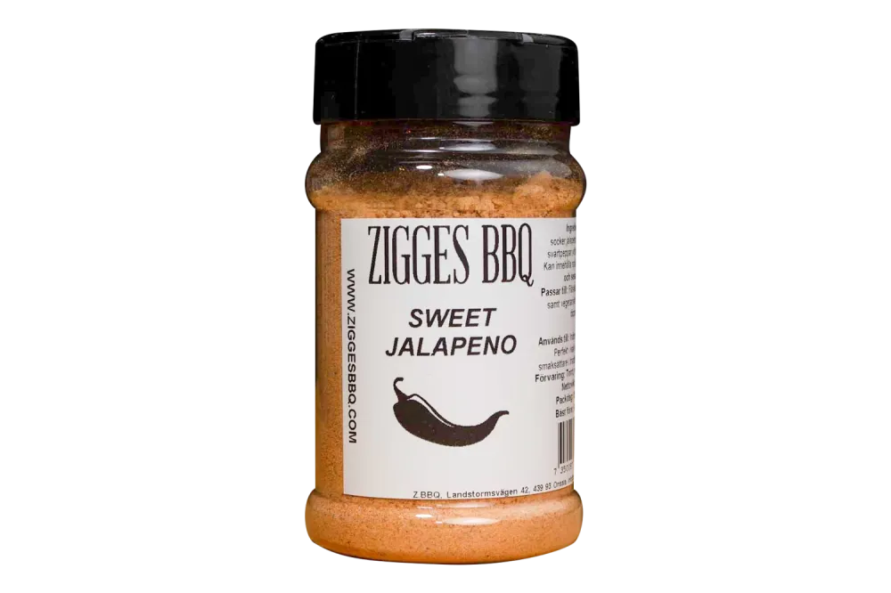 Zigges BBQ Sweet Jalapeno 225g ströare